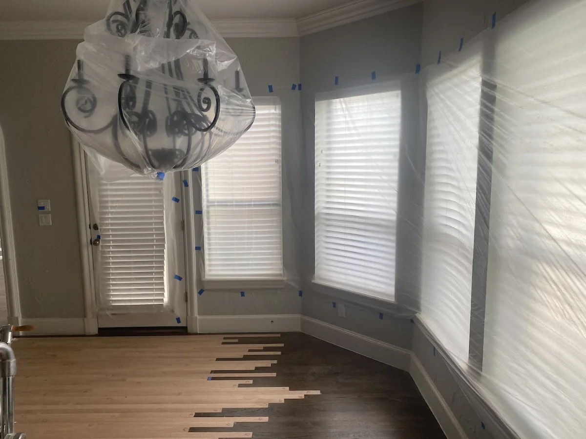 Completed hardwood flooring project by Bernard Hardwood Floors
