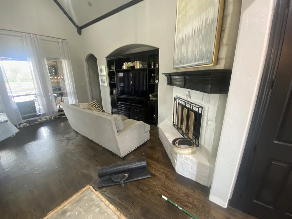 Completed hardwood flooring project by Bernard Hardwood Floors