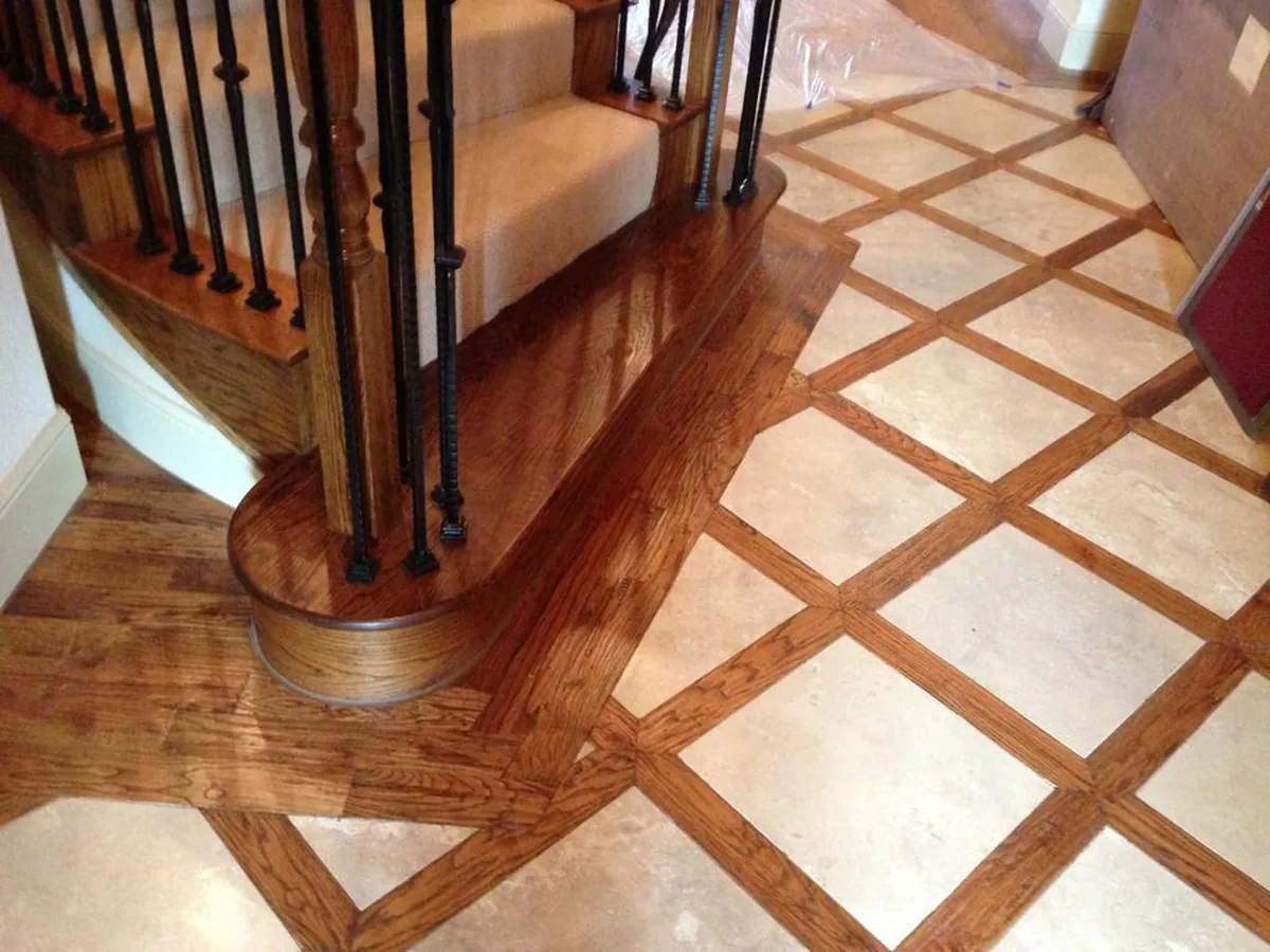 Completed hardwood flooring project by Bernard Hardwood Floors